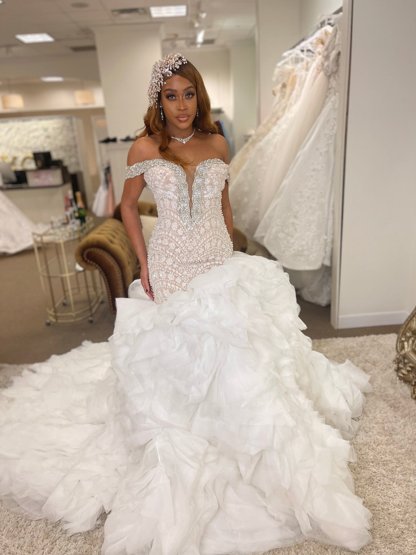 Brittany Greer Ruffles Wedding Dress