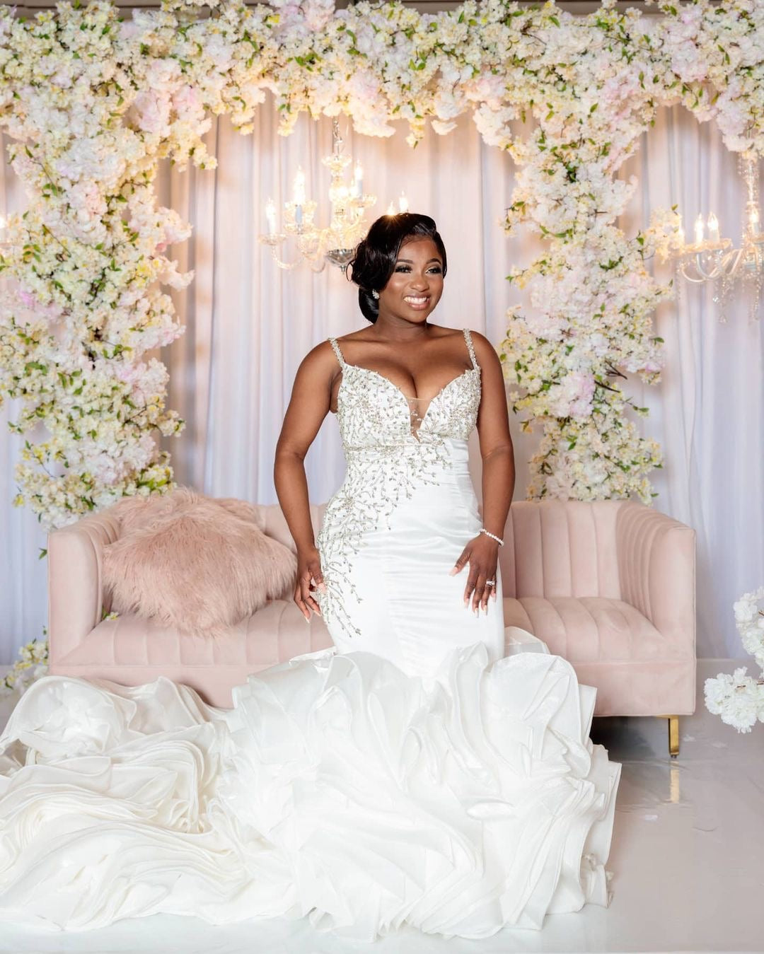 Stephanie Williams Ruffles Wedding Dress