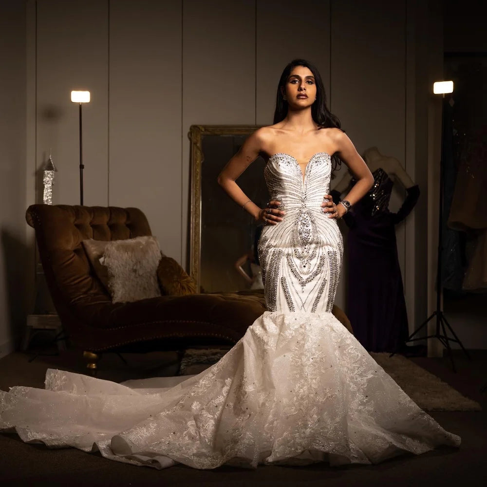 Flourish Stunner Rhinestone Wedding Dress