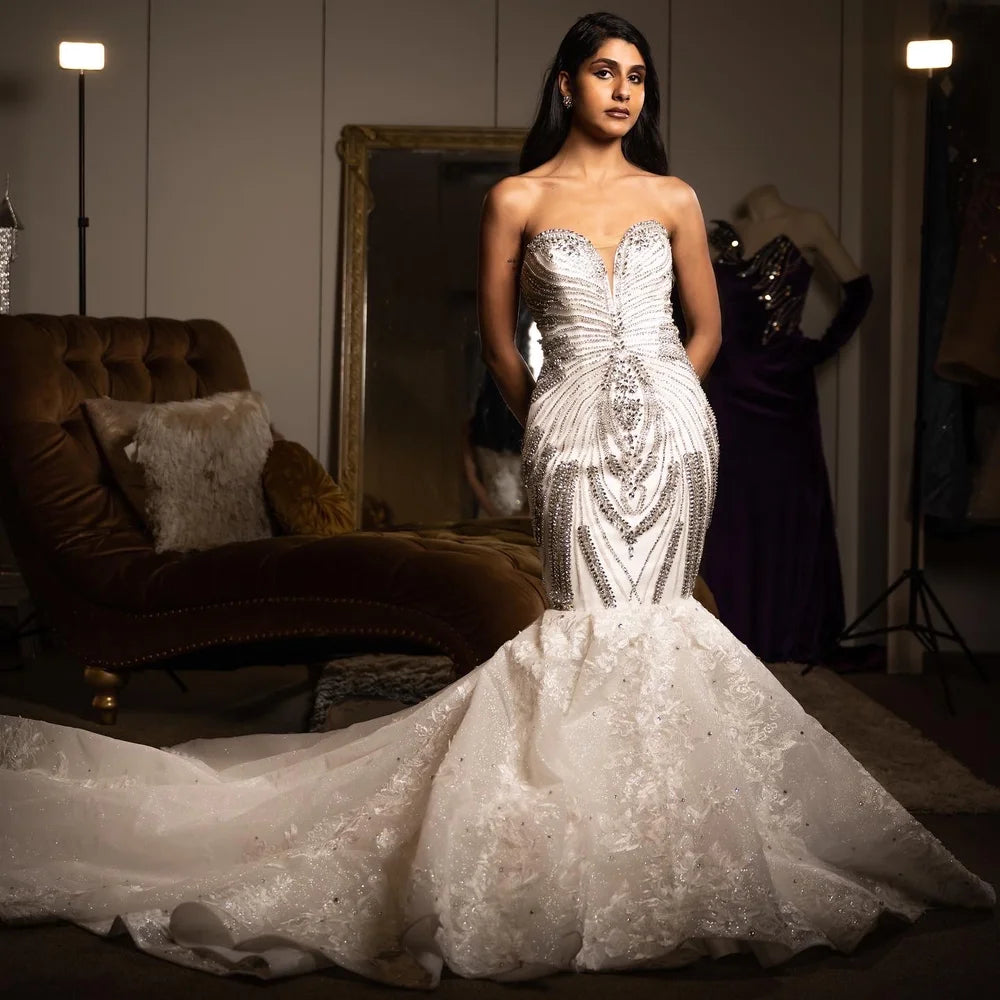 Flourish Stunner Rhinestone Wedding Dress